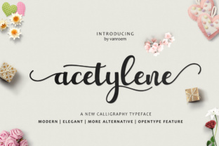Acetylene Script: Elegant Calligraphy with a Modern Twist