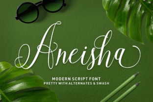 Aneisha Script: A Modern Calligraphy Font for Stylish Design