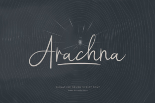 Arachna: A Signature Brush Script Font Redefining Modern Design