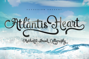 Atlantis Heart: A Brush Typeface for Every Creative Need