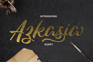 Azkasia: A Versatile Brushed Letterscript for Creative Designers