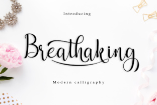 Breathaking: A Beautiful Script Font for Unique Projects