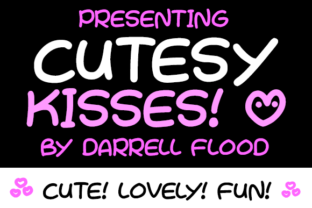 Cutesy Kisses: A Hand-Drawn Font for Expressing Love and Creativity