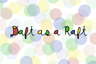 Daft As a Raft: A Handwritten Cursive Font for Authentic Creativity
