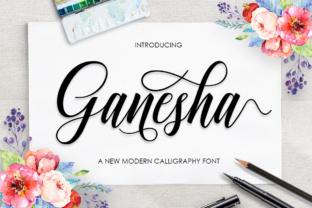 Discover the Beauty of Ganesha Script: A Unique Calligraphy Font for Stunning Designs