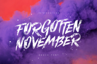 Discover the Charm of Forgotten November: A Handwritten Font for Modern Creativity