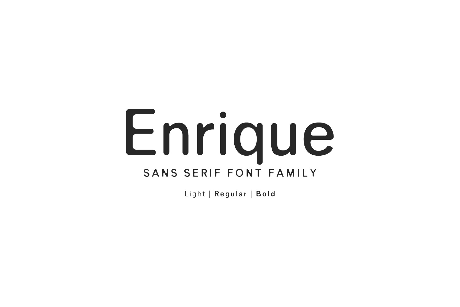 Enrique: A Font with Character
