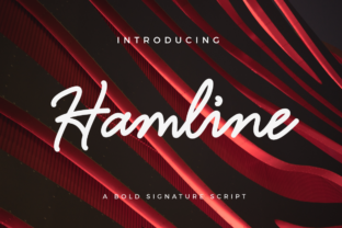 Hamline: A Bold Signature Font for Modern Design