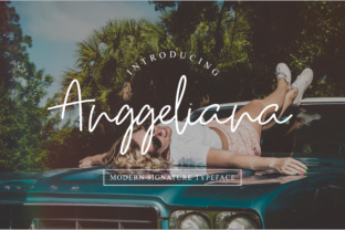 Introducing the Anggeliana: A Stylish Handwritten Font with Signature Style