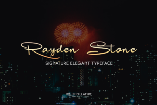 Rayden Stone: A Handwritten Signature Font for Elegant Design
