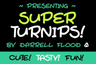 Super Turnips: A Cute Font for Creative Projects