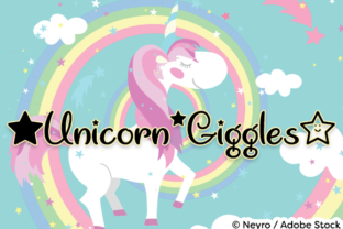 Unicorn Giggles: A Magical Calligraphy Font for Creative Projects