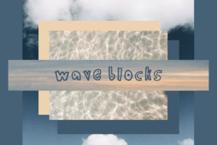 Wave Blocks: A Hand-Written Block Letter Font for Creative Workflows